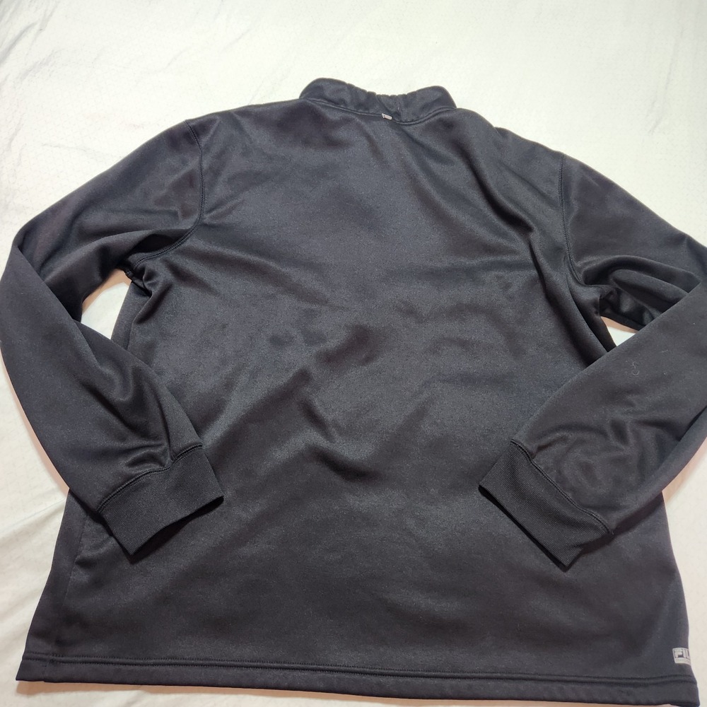 Mens Fila Sport Live in Motion 1/4 Zip Black Pullover - Size 2XL - Picture 9 of 11
